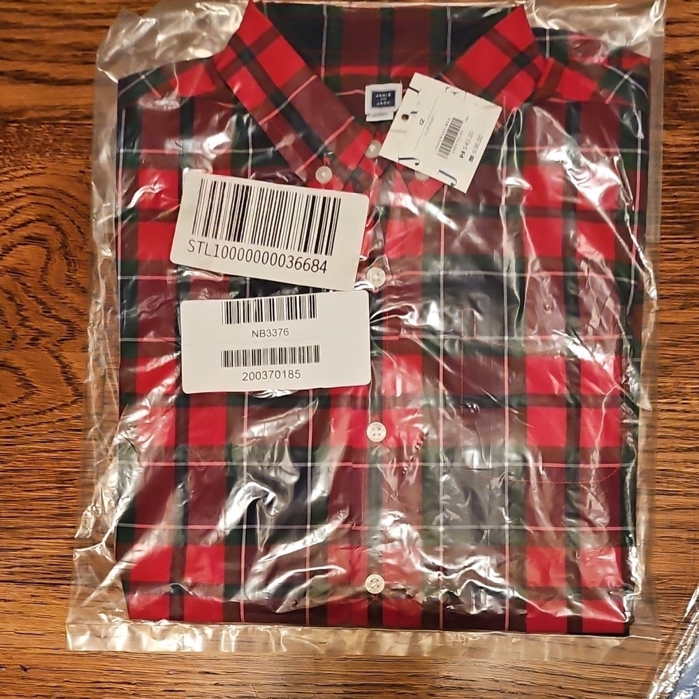 Men's Red Plaid Shirt